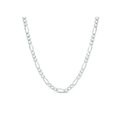 Solid .925 Sterling Silver 3 mm Italian Figaro Link Chain product